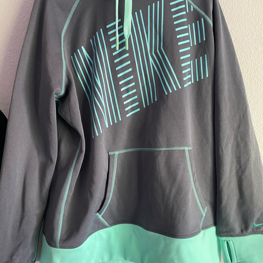 Nike Japan thermal fit hoodie size large mint charcoal grey NSW dunk SB